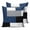 Blue Gray Black, variant on Orange Grey Geometric 26x26 Pillow Covers Set of 2, Modern Black White Abstract Art Throw Pillow Covers Decorative Couch Cushion Case, Microfiber Square Pillowcases for Bedroom Car Living Room