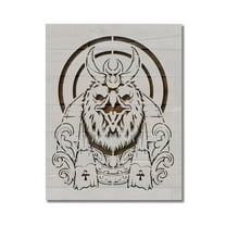 Ancient Egyptian Sun God Ra Stencil Template Reusable 8.5 x 11 Inches for Painting on Walls, Wood, Arts and Crafts by Stencilville