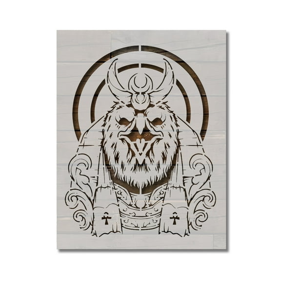 Ancient Egyptian Sun God Ra Stencil Template Reusable 8.5 x 11 Inches for Painting on Walls, Wood, Arts and Crafts by Stencilville