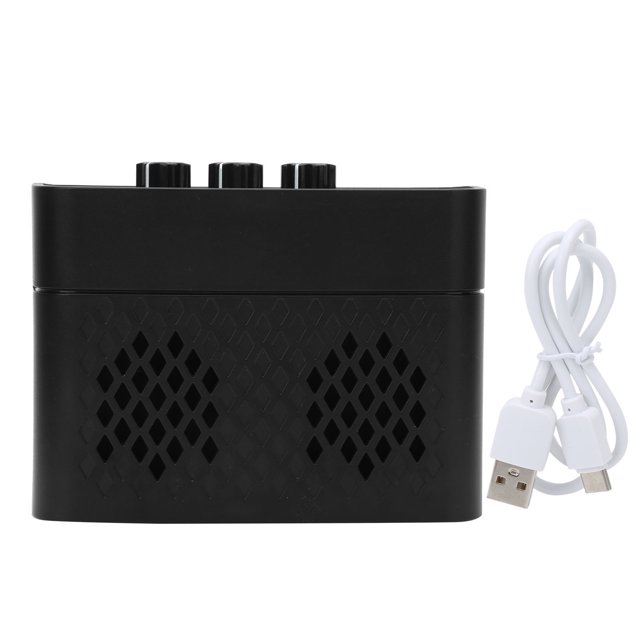 Amplificador de guitarra AROMA con Bluetooth, altavoz recargable, salida estéreo, equipo de audio AG‑05Black