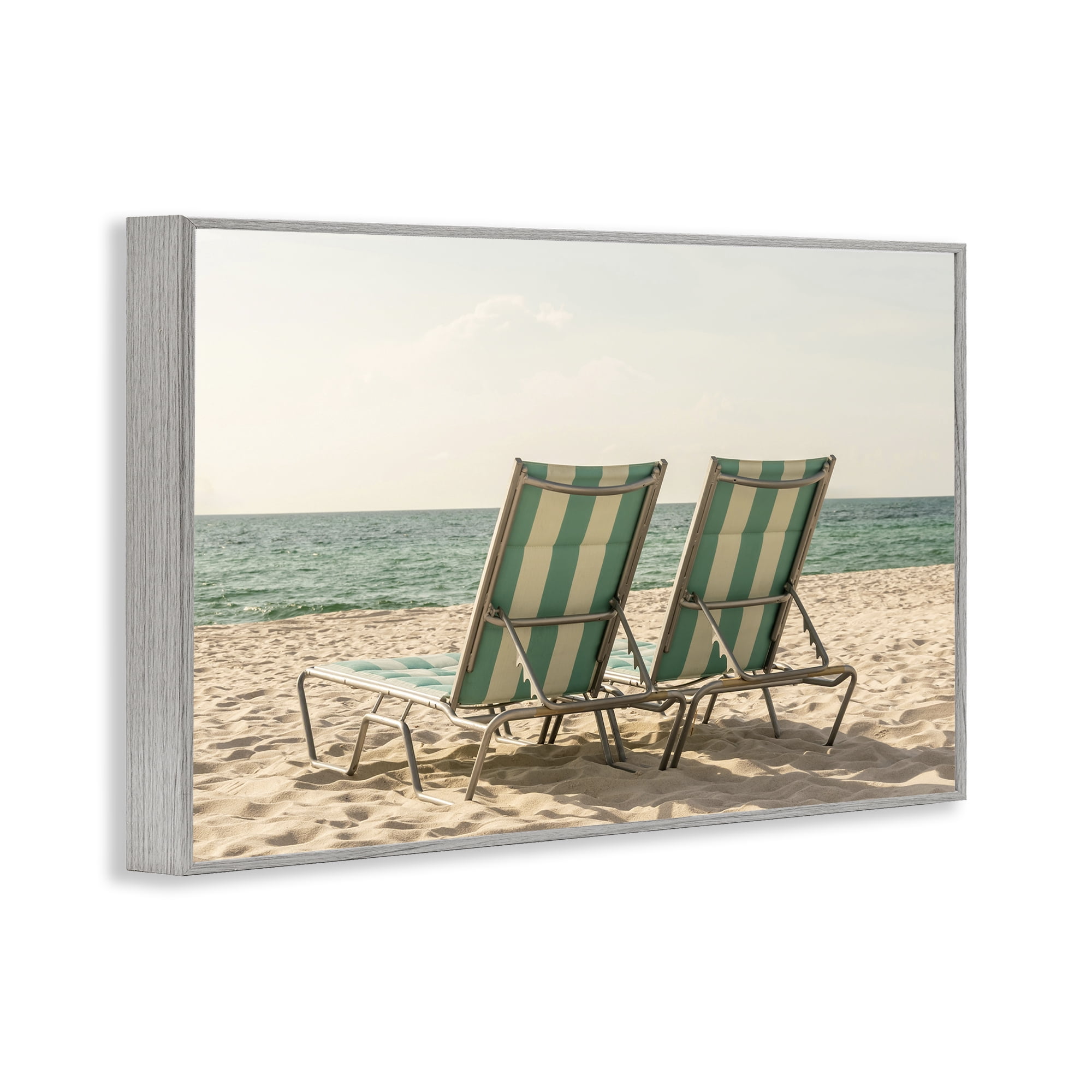 Stupell Industries Invitation To Relaxation Gray Framed Giclee Art, design by Elena Chukhlebova