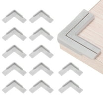Uxcell Corner Protectors 12Pcs Table Corner Protectors Furniture Corner Guard and Edges Bumpers(Star-shaped, Grey)