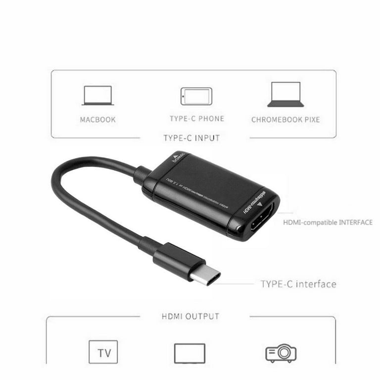 Usb-C Type C To Hdmi Adapter Usb 3.1 Cable for Android Phone