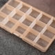 thumbnail image 3 of Caja organizadora de joyas para pendientes, 4 unidades, transparente, con 15 compartimentos, 3 of 5