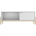 thumbnail image 2 of Manhattan Comfort Bowery 2 Shelves Wood TV Stand for TVs up to 50" in White, 2 of 9