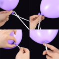 thumbnail image 3 of 100 PCS Balloon Buckle, Ribbon Balloon Clip Balloon Buckle with Polyethylene Ribbon for Helium and Balloons, Suitable for Wedding Parties, Birthdays, Parties, 3 of 3