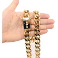 thumbnail image 2 of Collar de estrangulamiento con cadena de oro para perro TANGJMXG eslabón cubano macizo, 2 of 4