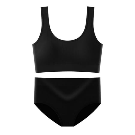 

kpoplk Lingerie Set For Women Women High Waisted Lingerie Set Lace Bralette Set Bra Panty Set(Black)
