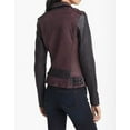 thumbnail image 2 of Women's Magenta Leather Jacket ST0338, 2 of 4