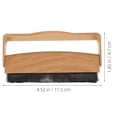 thumbnail image 2 of UPOUART Cleaning Tool 1Set Vinyl Record Brush Khaki Rectangular For Music Lovers, 2 of 8