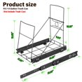 thumbnail image 2 of Soporte Ajustable para Cubo de Basura de Acero Inoxidable para Cocina, Kit Extraíble para Gabinete de Alta Resistencia, Compatible con Cubos de 7-11 Galones, Negro (Cubo de Basura No Incluido), 2 of 4