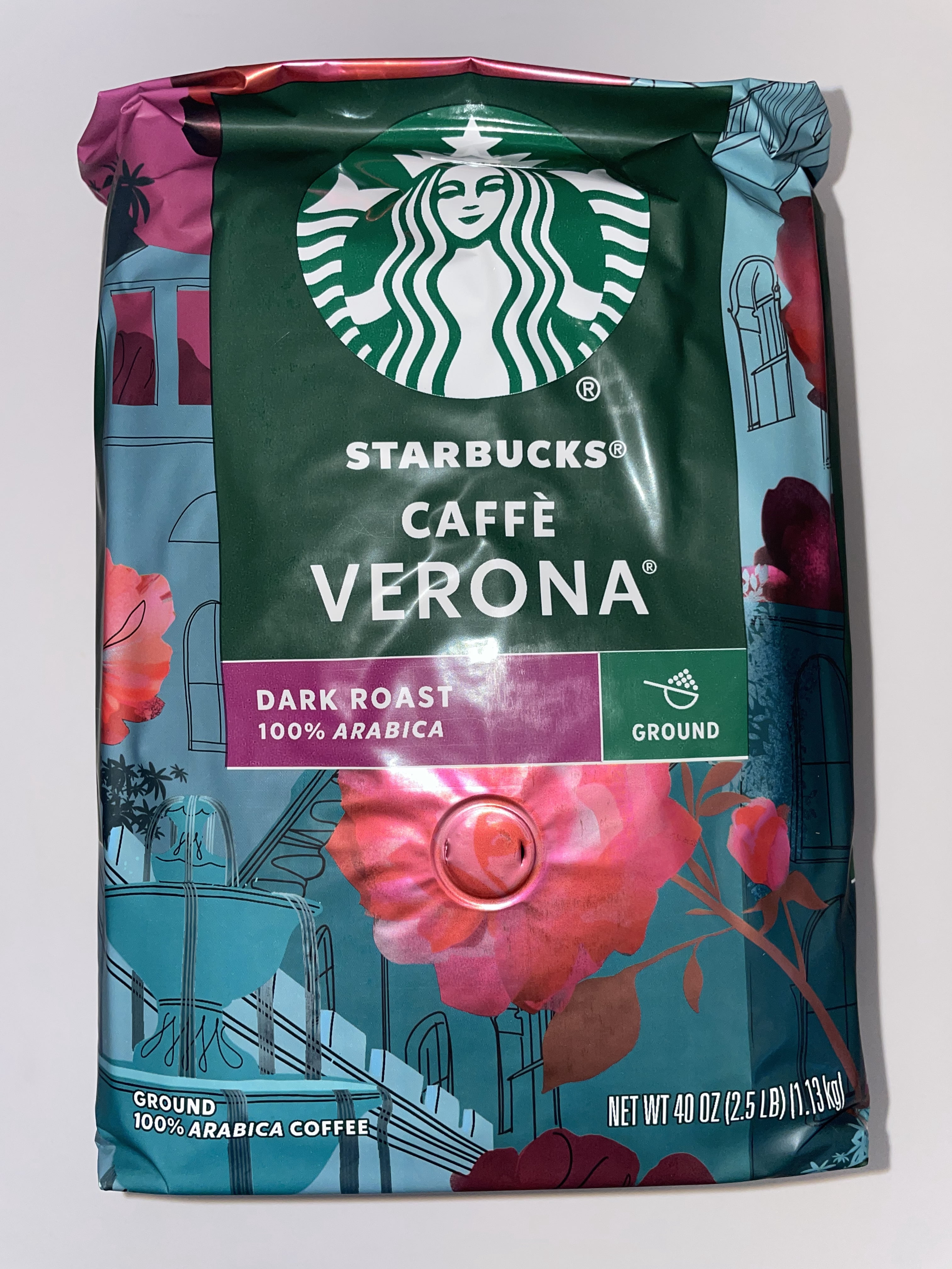 Starbucks CaffÃ¨ Verona Ground Coffee, Dark Roast, 40 oz, Notes of