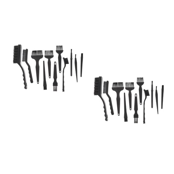 TAILTOSS 22-Piece Computer Keyboard Cleaning Brush Set, Practical Design, Black, PP Material for Electronics