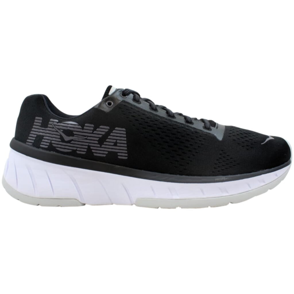 White Men's Running Athletic Tennis Shoes size 1019281 Hoka One One Cavu Black 