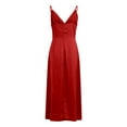 thumbnail image 4 of Icvfdpl Robe d'Été Florale pour Femmes, Robe Moulante Fendue Sans Manches Ourlet Fendu Printemps Usage Quotidien Extensible Fluide Respirante Décontractée pour Femmes,TTTG, 4 of 5
