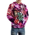 thumbnail image 6 of Tanjiro Kamado Demon Slayer Adult Sweater Pullover Hoodie 3D Printed Loose Hooded Long Sleeved Jackets Tops, 6 of 8
