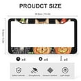 thumbnail image 3 of License Plate Frames Colorful Winter And Halloween Theme Cat Funny License Plates 2 Pack Cute Cats Stainless Aluminum License Plate Cover for Us Standard Vehicles 12.3" X 6.3", 3 of 6