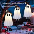 thumbnail image 2 of Fantasmas Colgantes de Halloween, Decoraciones de Halloween para Exteriores con Sombrero de para Patio, Jardín., 2 of 5