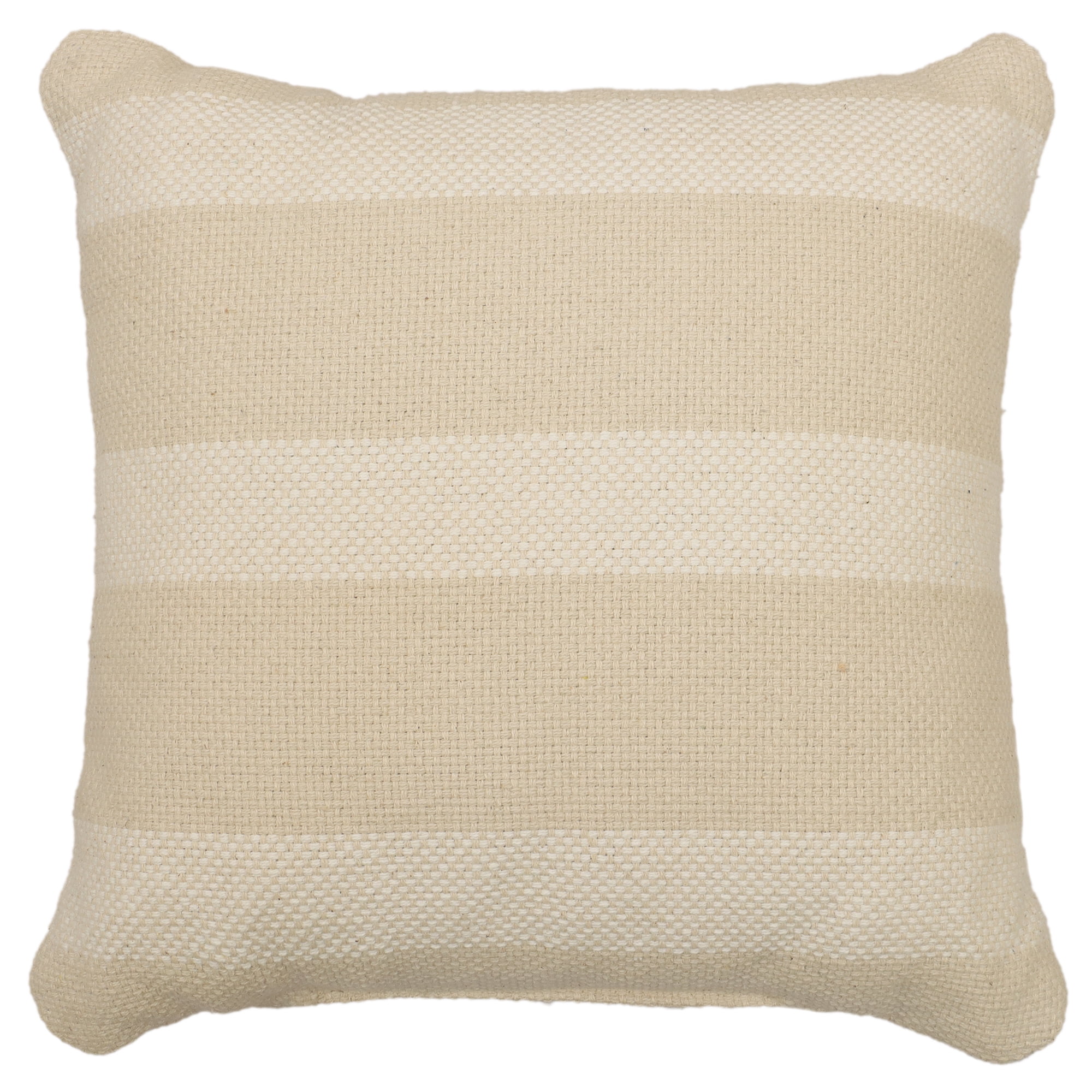 Mainstays 18 x 18 Decorative Striped Pillow in Neutral Tones