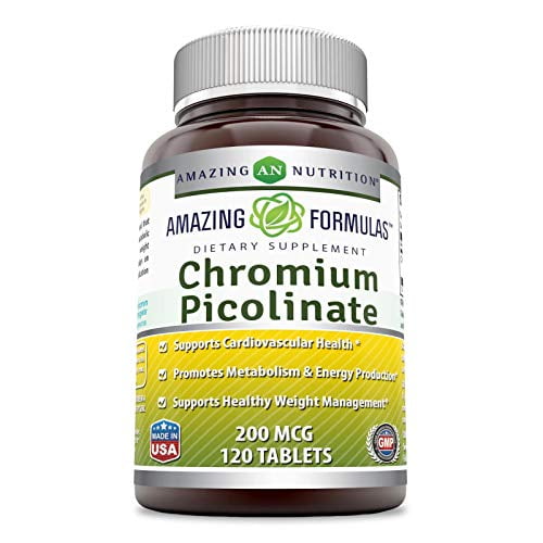 Amazing Formulas Chromium Picolinate Supplement Supports Healthy Weight Management & Healthy