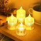 thumbnail image 4 of Fiudx Vela de Té Led Sin Llama, Efecto Parpadeante Realista, Diseño Seguro a Pilas, Elegante Decoración para El Hogar, Iluminación para Bodas, Luz Blanca Cálida, 3 Tamaños Disponibles, 4 of 7