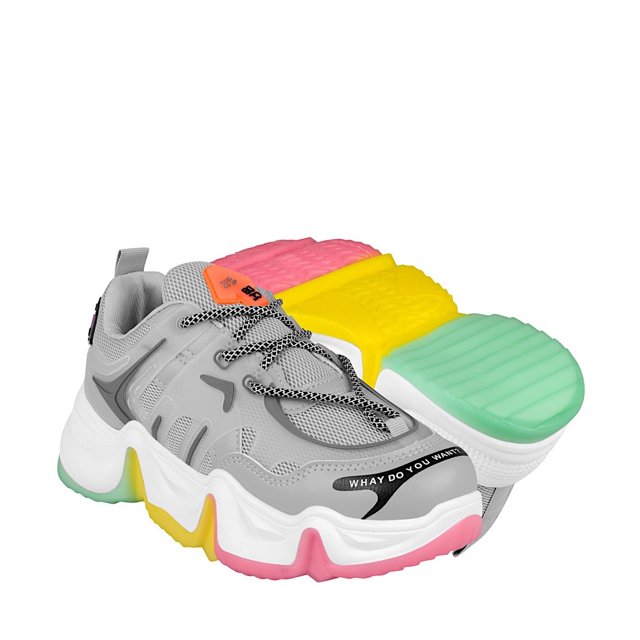 TENIS CASUALES DAMA VIA URBANA SPID590 TEXTIL GRIS VIA URBANA SPID590
