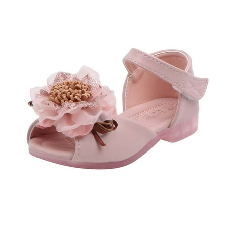 

Oalirro - Selected Toddler Girl Sandals Faux Leather Fabric Closed Toe Beach Shoes Size 3.5M-10M Recommended Age: 18-24 Months