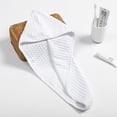thumbnail image 3 of 2 Pack Waffle Long Hair Bandana Wrap Terry Cloth Quick Absorb Dry For Women Wet Hair, 3 of 5