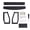 Black, variant on M Buder Speaker Wall Mount Heavy Duty Bracket for Sonos Five, Stainless Steel, White (15.75 inches / 40 cm)