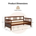 thumbnail image 4 of Giantex Wooden Twin Daybed, Cherry, 4 of 8