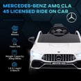 thumbnail image 4 of Qaba 12V Mercedes-Benz Licensed Kids Electric RC Car, Toddler Ride on Toys Gift, White, 4 of 10