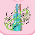 thumbnail image 4 of Inktastic Violin with Musical Notes and Swirls Boys or Girls Baby Bib, 4 of 4