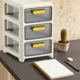 thumbnail image 3 of Descuento de Temporada, Caja de almacenamiento de escritorio tipo cajón, organizador de escritorio de oficina, estante de almacenamiento de cosméticos, gabinete de almacenamiento Akmoler, 3 of 7