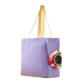 thumbnail image 4 of Bolso de hombro suave para mascotas con orificio para la cabeza ajustable, bolso de transporte para mascotas de lona para perros pequeños y gatos, , Violeta, 4 of 8