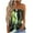 Green, variant on Teissuly Women's Casual Print Sleeveless Tube Top T-Shirt Blouse Tops