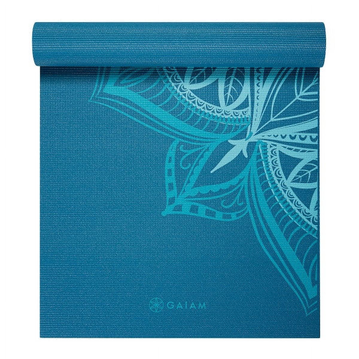Gaiam Premium Print Yoga Mat Indigo Point 6mm photo 1