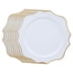 thumbnail image 1 of 10 platos para servir reutilizables para fiestas, vajilla ligera para mesa Blanco, 1 of 9