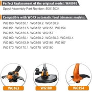 12 Pack WA0010 Weed Eater String Replacement for Worx Select Electric String Trimmers (12 Line Spools, 0.065)