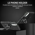 thumbnail image 3 of Feishell Case for Samsung Galaxy A34 5G (6.6 inch),Shockproof Anti-Fingerprint Hybrid Armor Cover with 360° Rotation Finger Ring Holder Kickstand Magnetic Car Mount Rugged Protective Phone Case,Black, 3 of 10