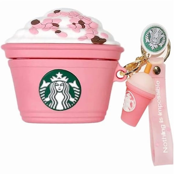 mjw001 AirPod 4 Case,3D Cute Funny Cool Kawaii Fashion Ice Cream Cup for AirPods 4th Generation Case (2024) (Pink)