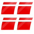 thumbnail image 1 of 4pcs Reflective Vinyl Car Wheel Rim Stickers Decal Stickers Universal Accessories for Bumper Fender (Red), 1 of 4