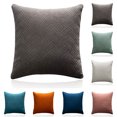thumbnail image 2 of Housse de Coussin Simple Douce Housse de Coussin Carrée pour Canapé Bureau, 2 of 10