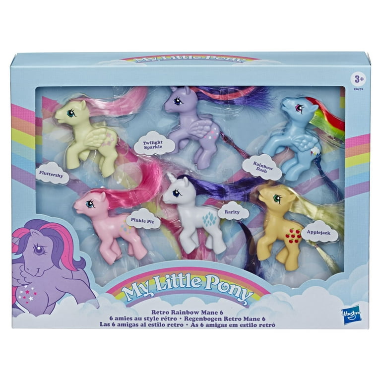 Basic Fun My Little Pony | Sweet Stuff Classic Rainbow Ponies |  Twinkle-Eyed Collection, Retro Horse Gifts, Toy Animal Figures, Horse Toys  for Boys