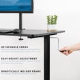 thumbnail image 4 of Manual Crank Stand Up Height Adjustable Desk Frame Workstation with Table Top, 4 of 8
