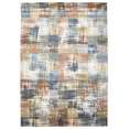 thumbnail image 2 of FLOORPLAY 10x13 Washable Area Rug, Abstract Gray Blue Patchwork, Distressed Non-Slip Accent Rug for Bedroom & Living Room, Medium Pile, 2 of 5