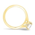 thumbnail image 4 of 2.00Ct Asscher Cut Moissanite Solitaire Engagement Ring, Hidden Halo & Cathedral, 10K Yellow Gold, 4 of 7