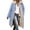 Light Blue, variant on APEXFWDT Women's Winter Fleece-Lined Puffer Coat - Zip-Up Sherpa Warm Long Jacket Loose Collared Casual Long Sleeve Outerwear for Daily Commutes