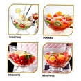 thumbnail image 4 of Mlkoz Kitchen Gadgets, Household Slanted Salad Bowl Fruit And Vegetable Seasoning Bowl Hotel Restaurant Transparent Dessert Bowl, Women Gifts, 4 of 8