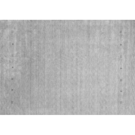 Ahgly Company Indoor Rectangle Abstract Gray Contemporary Area Rugs, 8' x 10'