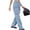 Light Blue, variant on LYMAYTER Womens Casual Jeans Pants Female Solid Color Denim Pants Spring Fall Washed Trousers S-2XL